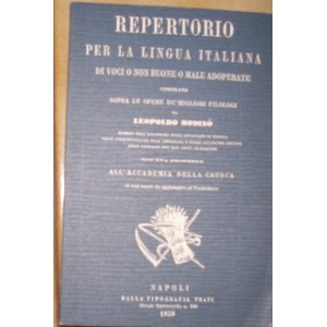 Repertorio per la lingua italiana